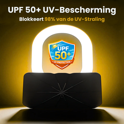 UV 50+ bescherming zonnescherm auto tegen zon en hitte