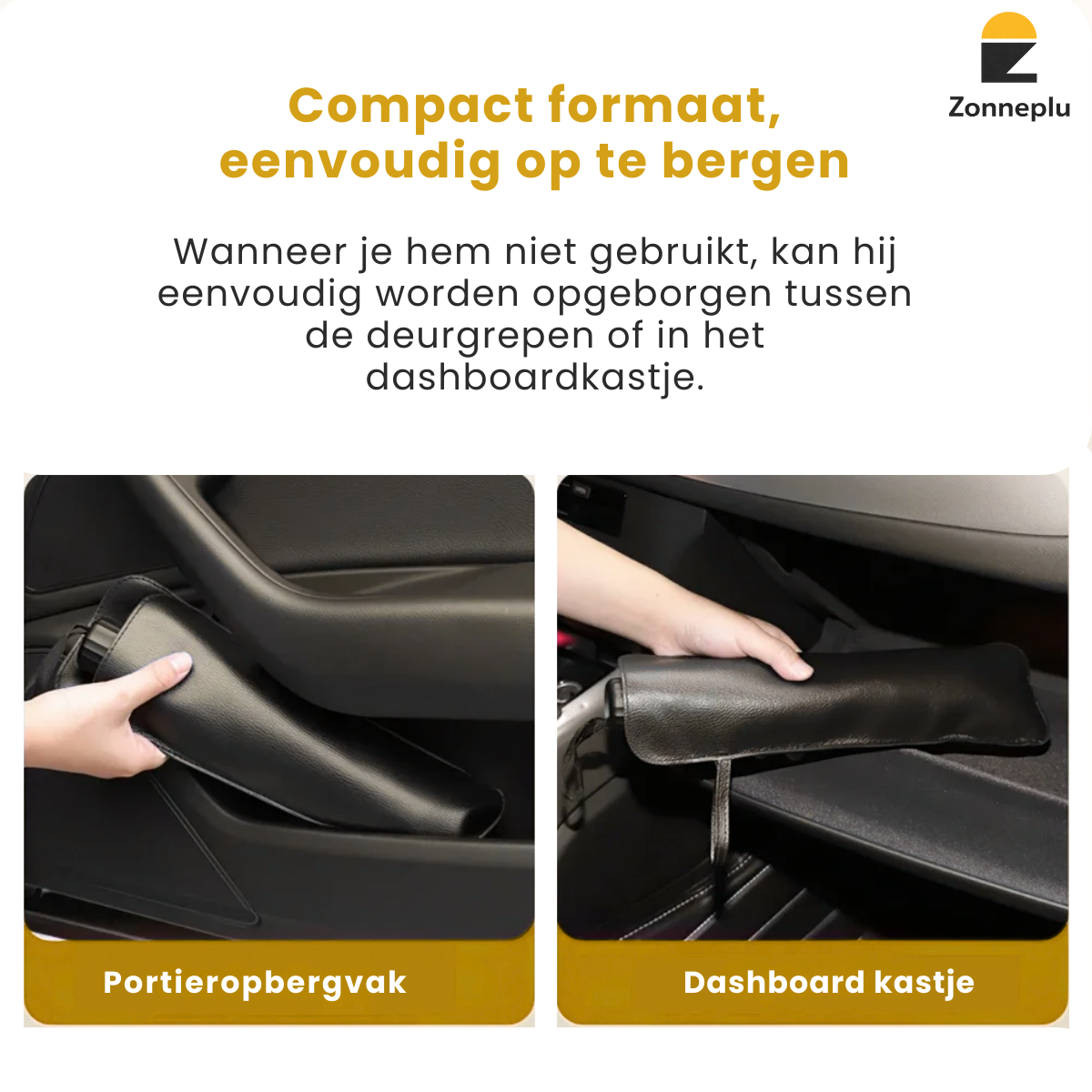 Compact opvouwbaar zonnescherm auto eenvoudig opbergen