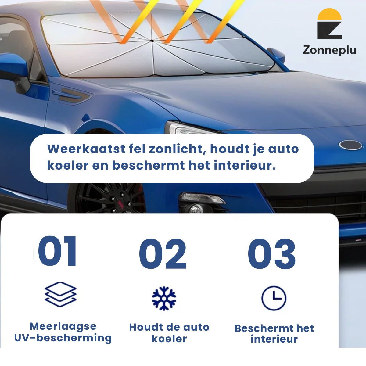 voordelen zonnescherm auto voorruit